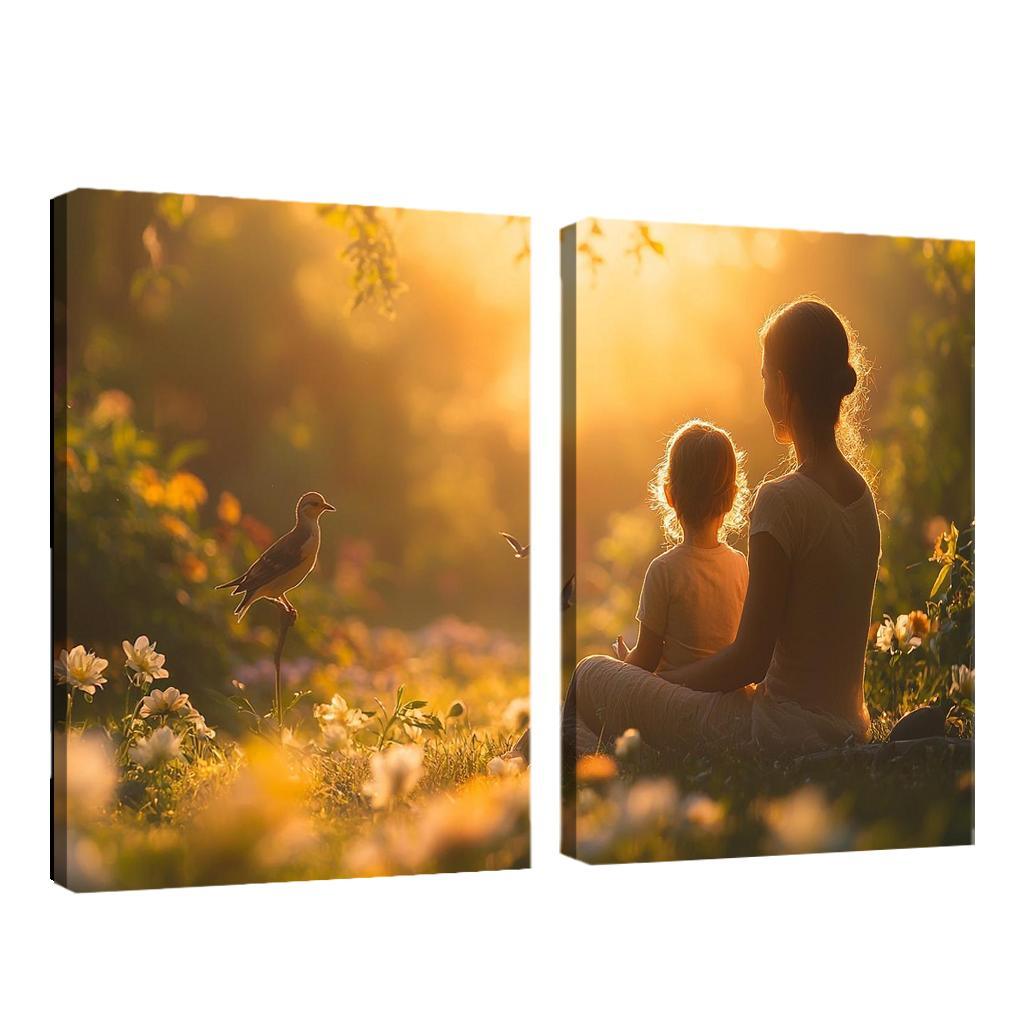 Moments Of Silence The Language Of Love Custom Paintings Frame