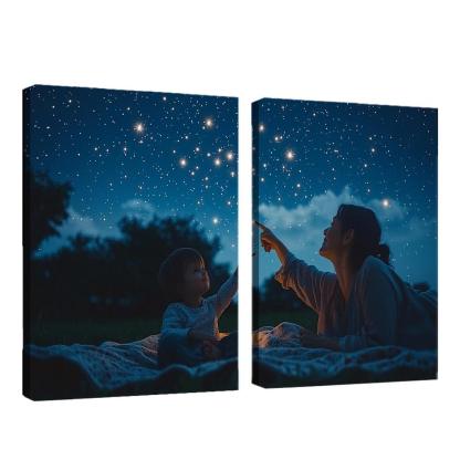 Stars In Our Eyes Dreams Of Tomorrow Custom Paintings Frame