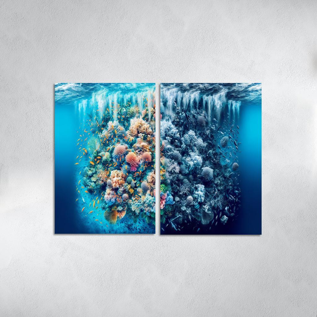 Ocean's Cry A Call To Protect Marine Life Custom Paintings Frame