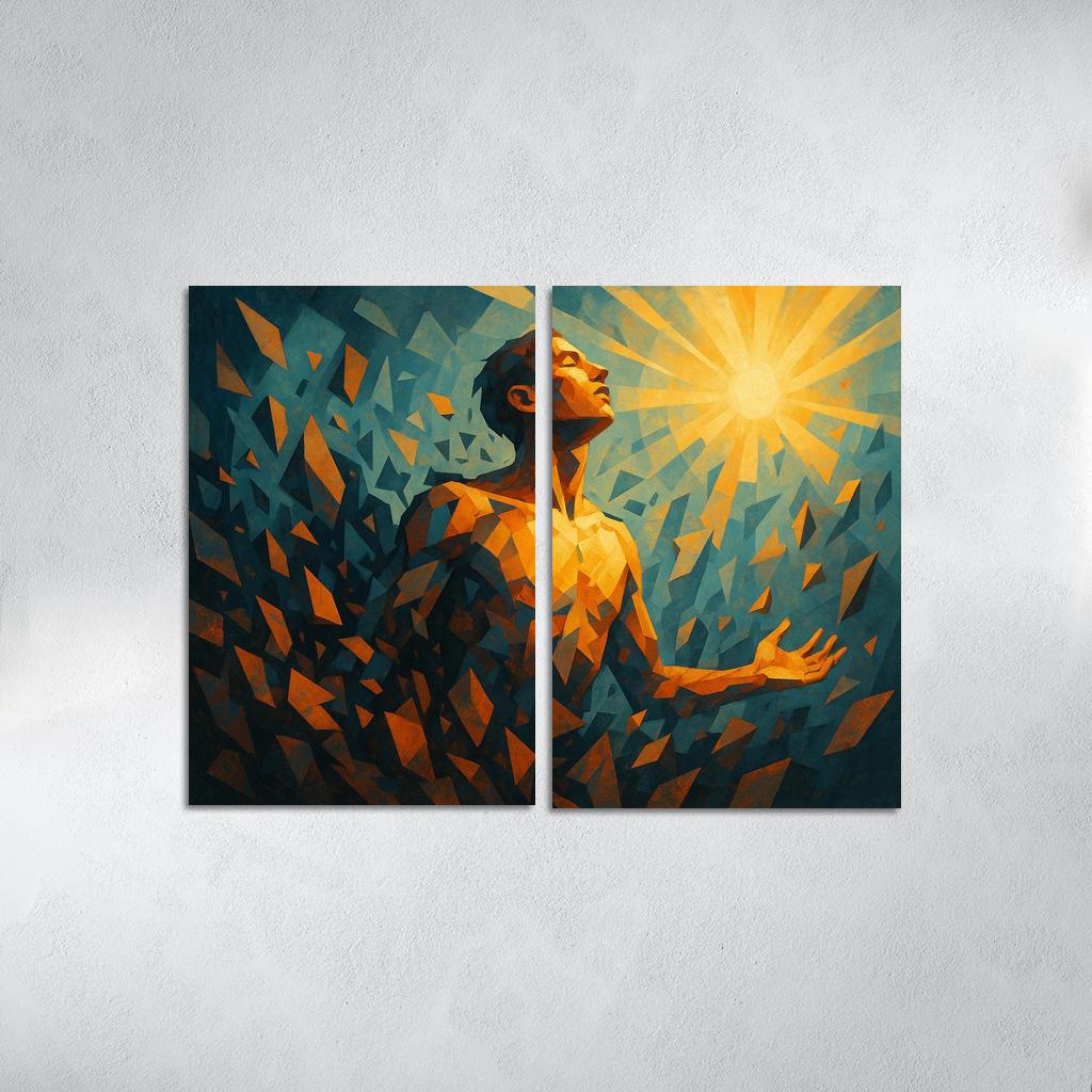 Echoes Of Resilience In Mental Health Art Canvas Paintings Frame