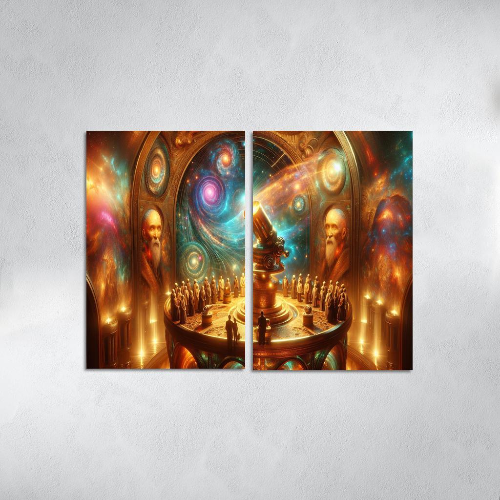 The Timeless Observatory 2 Piece HD Canvas Wall Art-Original Frame