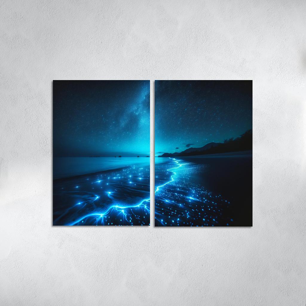 Mystic Waters Nighttime Beach Experience Art Trends