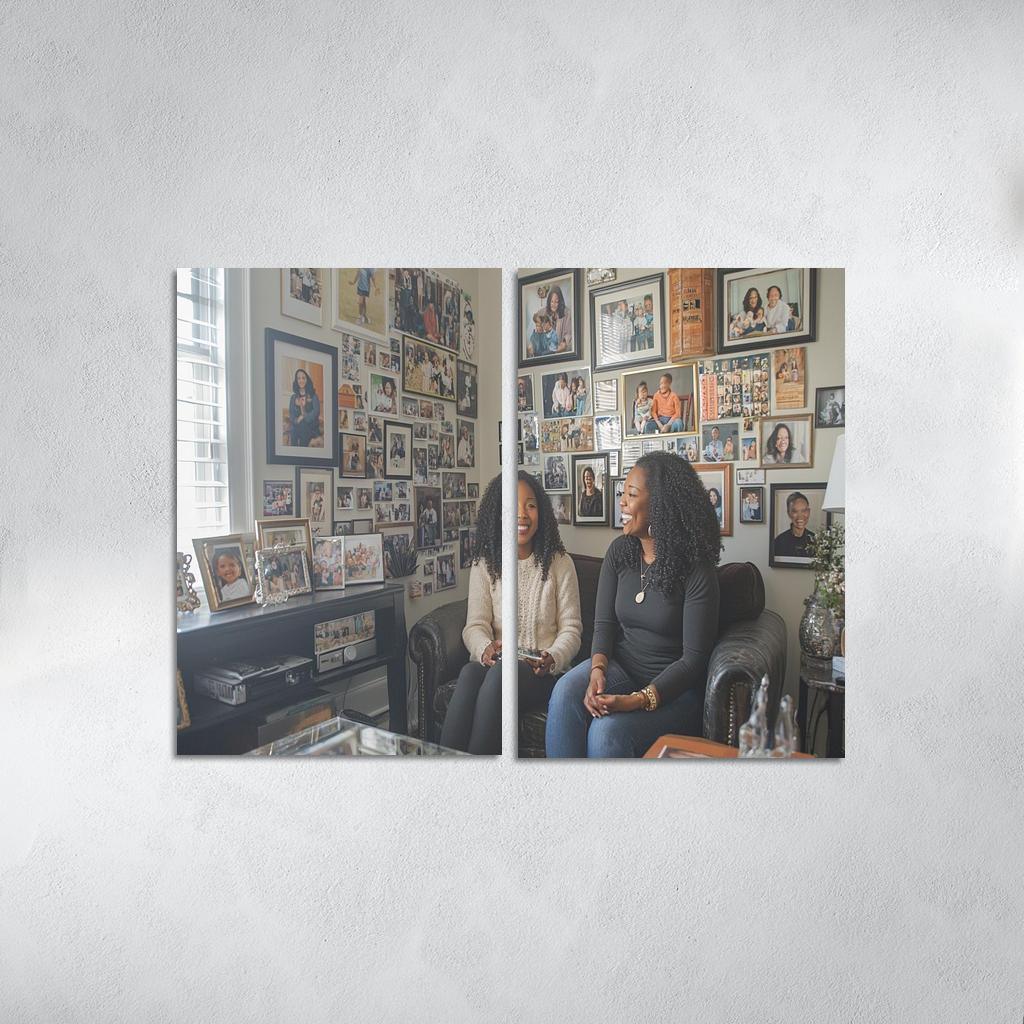 A Journey Through Time Memories Shared Custom Paintings Frame