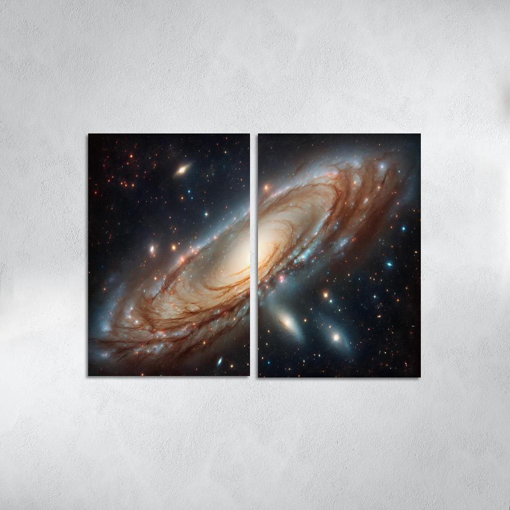 The Striking Features Of The Andromeda Galaxy Abstract Paintings Frame