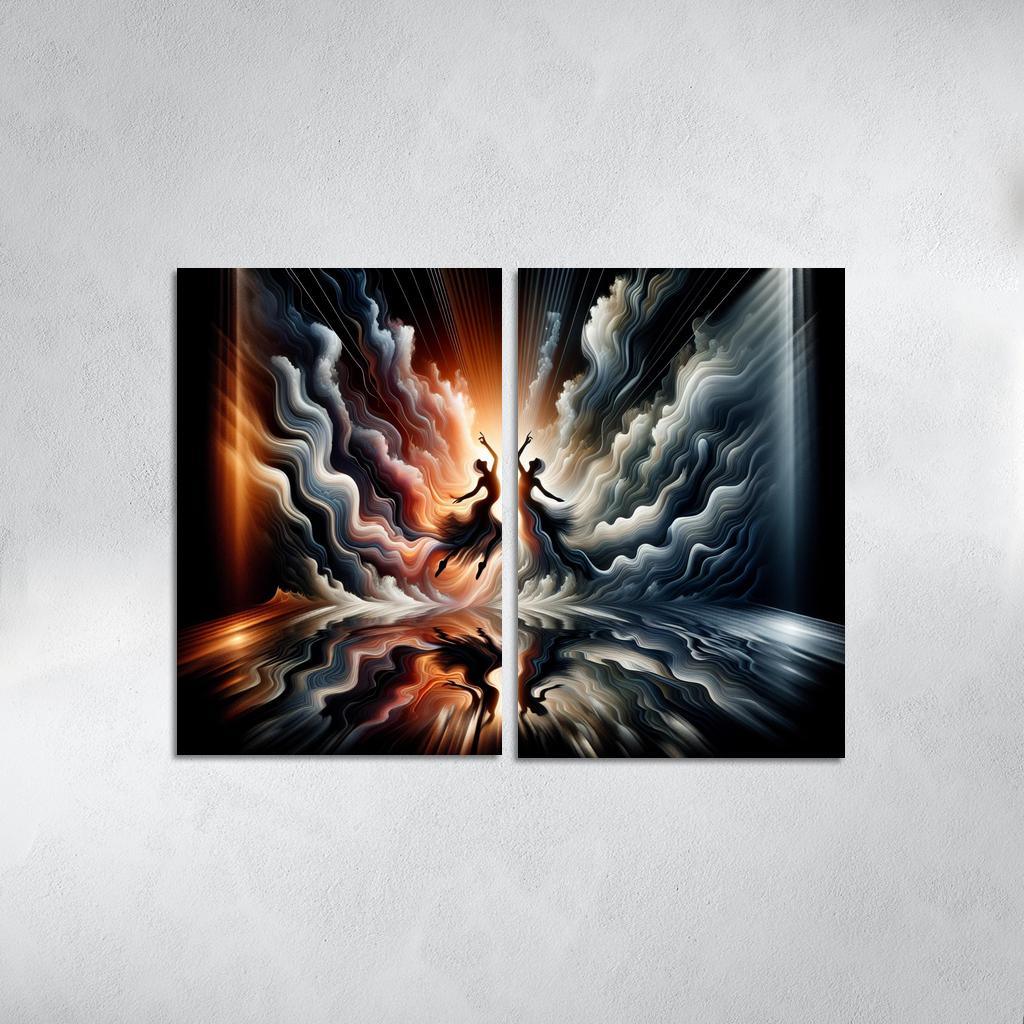 Dance Of Shadows And Light Premium Artwork Frames