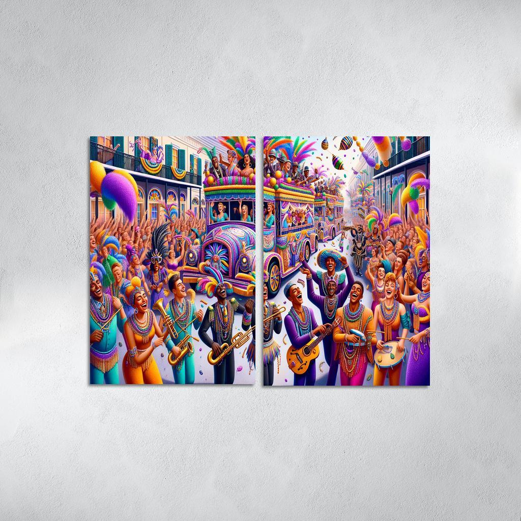 Mardi Gras - United States Modern Paintings Frame