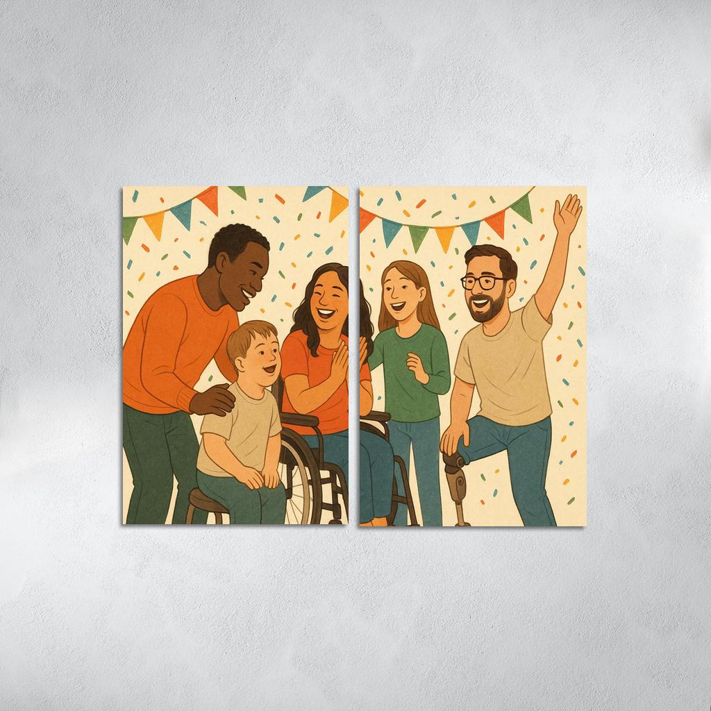 Invisible Struggles Art Advocating For Disability Inclusion Premium Artwork Frames