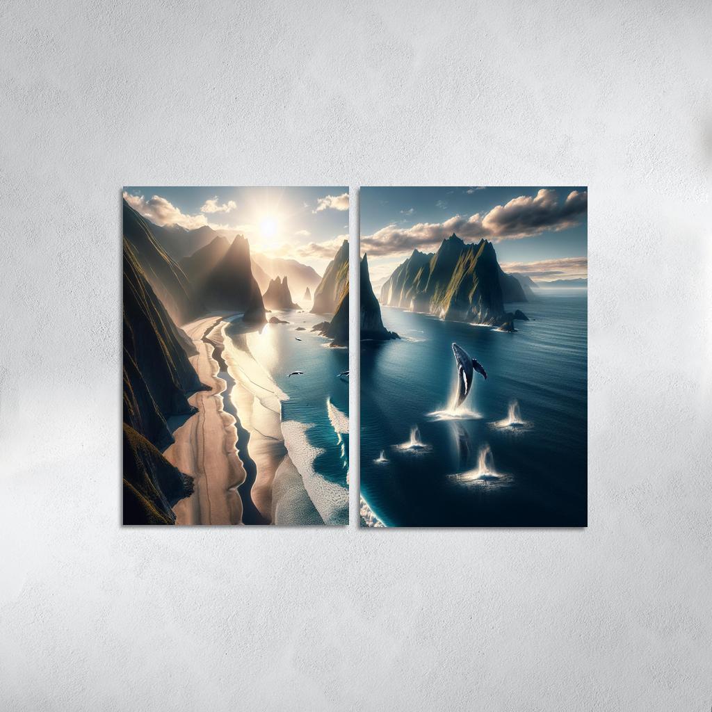 Whale Watching Point Custom Paintings Frame