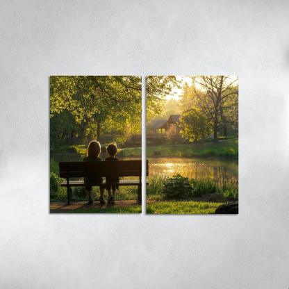 Moments Of Reflection A Mothers Wisdom Canvas Paintings Frame