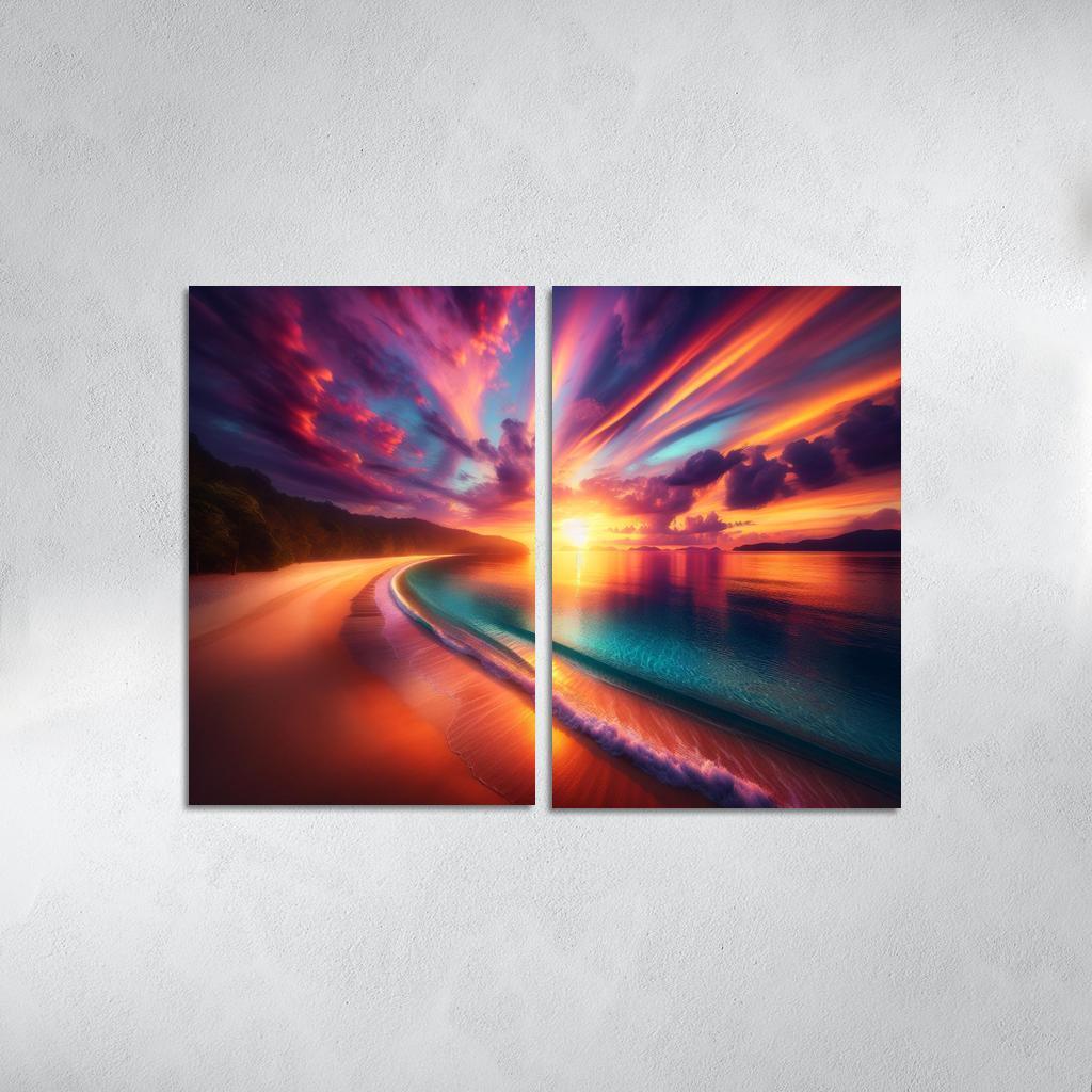 Sunrise Beach A New Day's Awakening Custom Paintings Frame