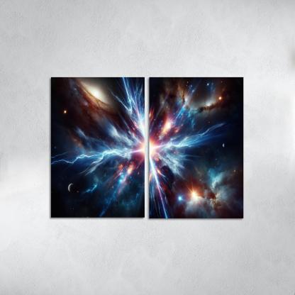 The Enigmatic Nature Of Gamma-ray Bursts Abstract Paintings Frame