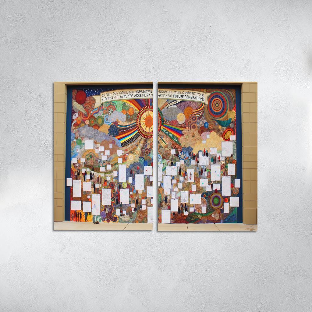 Intergenerational Wisdom Connecting the Young and the Old 2 Piece HD Canvas Wall Art-Original Frame