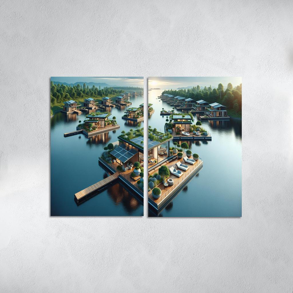 Floating Architecture Custom Paintings Frame