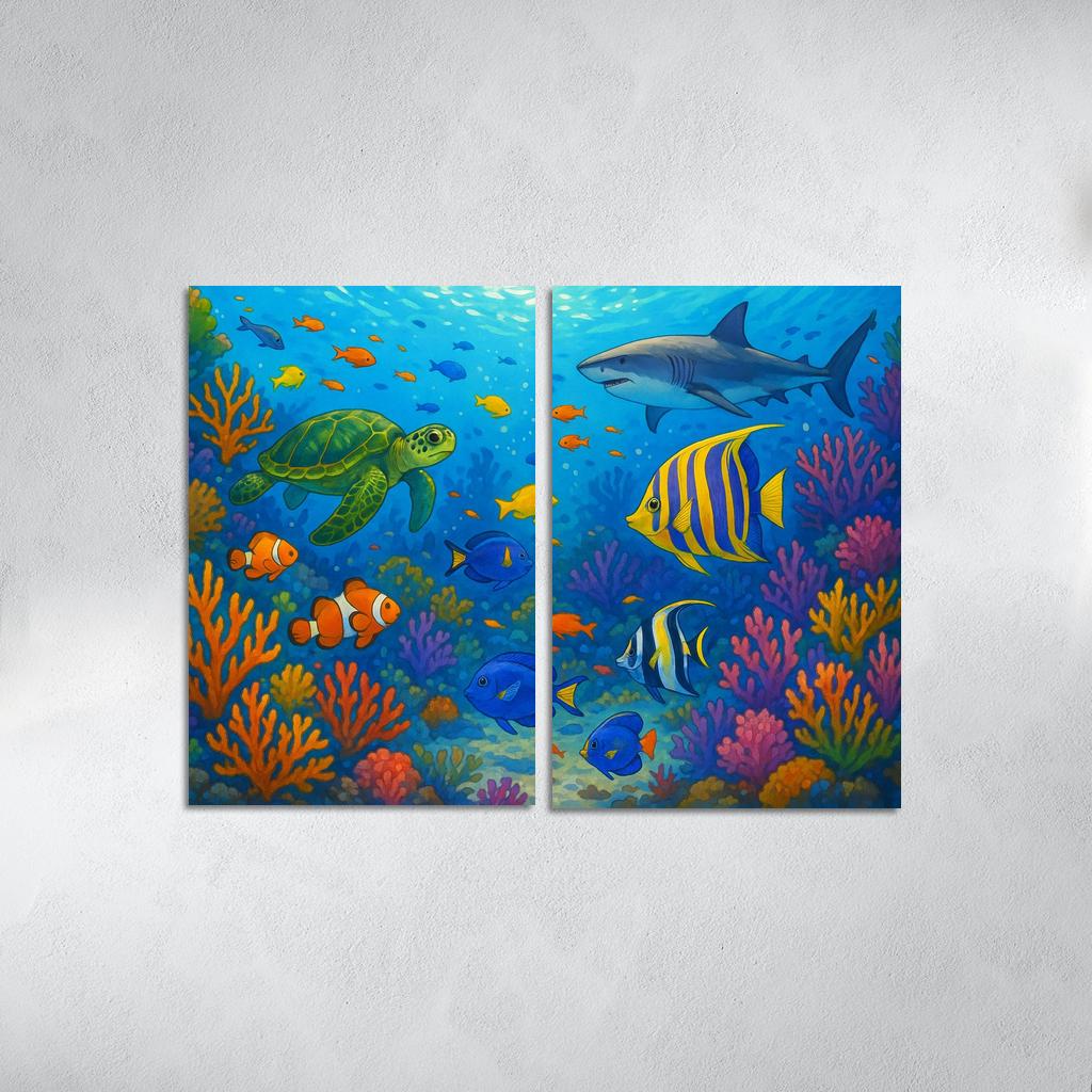 Ocean Guardians Artistic Expressions On Marine Conservation Premium Artwork Frames