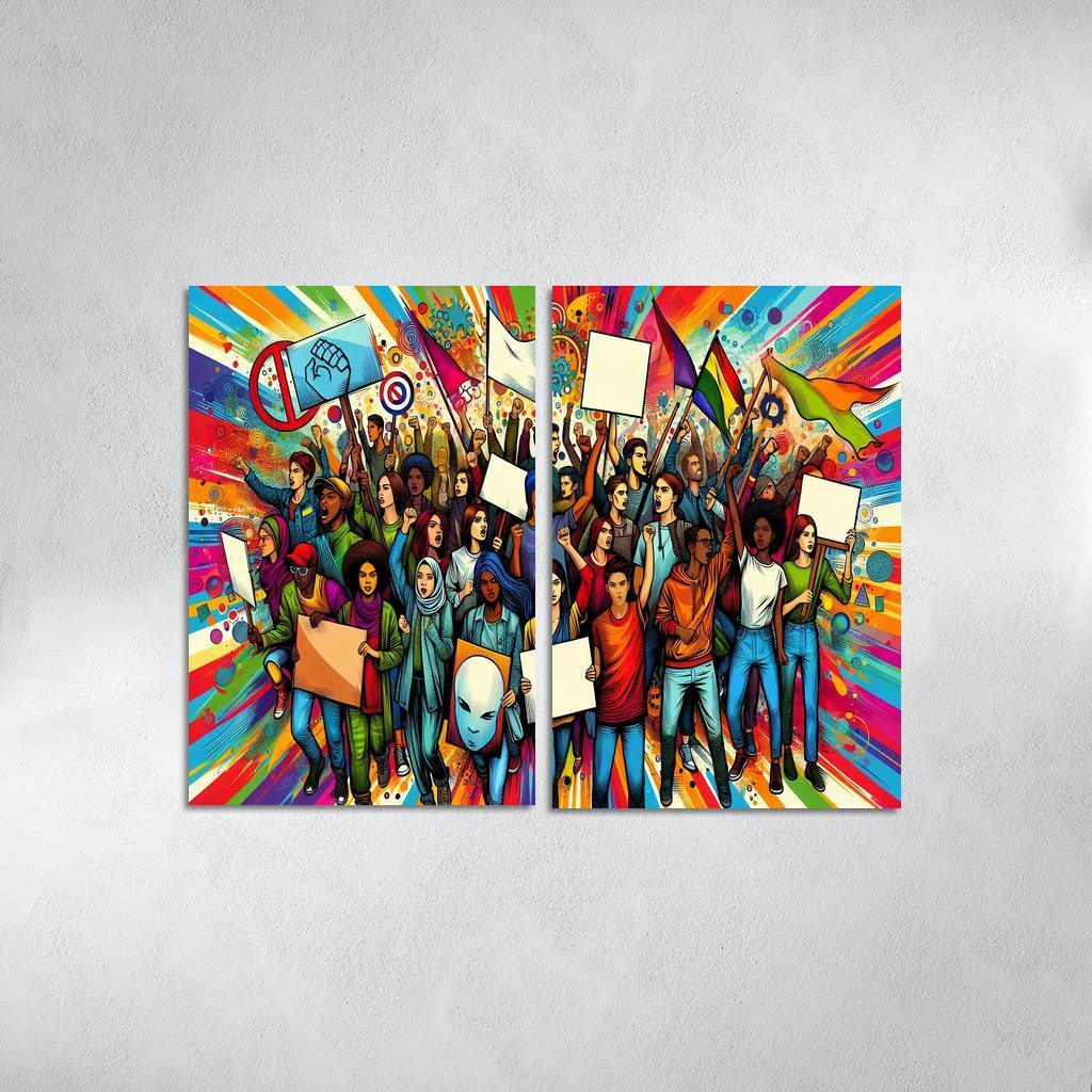 Youth Voices The Power Of Future Generations Multi-panel Paintings