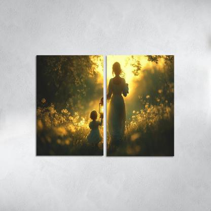 Shadows Of Love A Mothers Guiding Light Canvas Paintings Frame