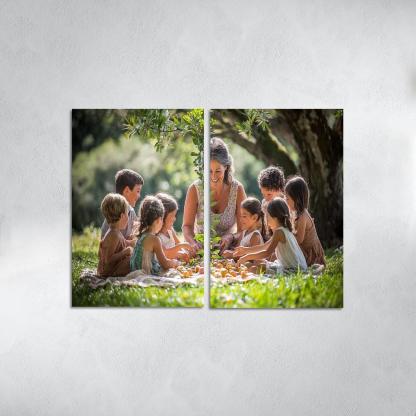 Branches Of Love A Mothers Family Tree Canvas Paintings Frame