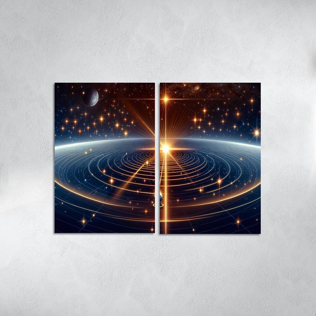 The Mechanics Of Stellar Parallax Abstract Paintings Frame