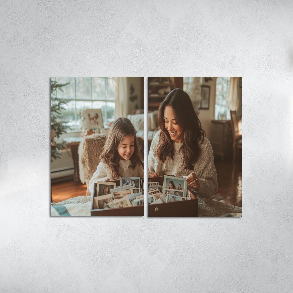 Moments Of Connection A Mothers Heartbeat Custom Paintings Frame