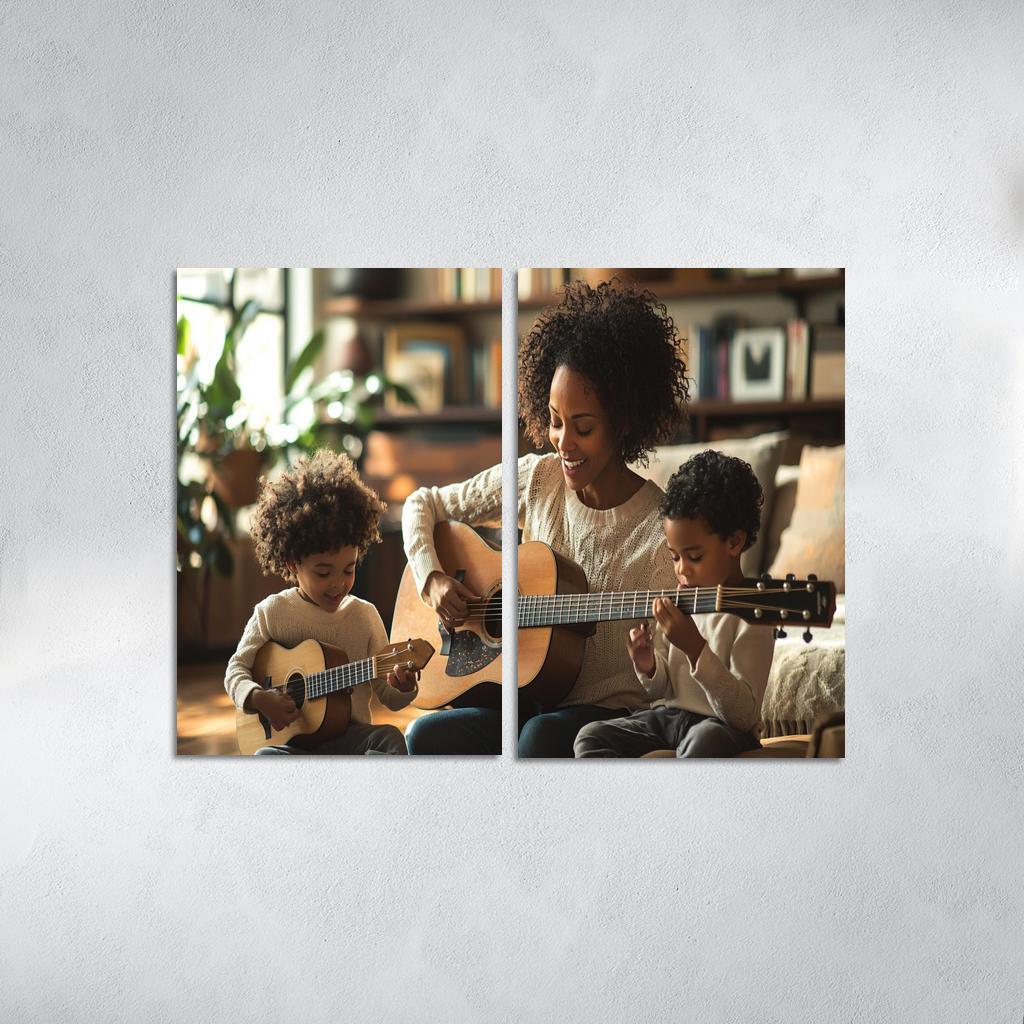 The Rhythm Of Our Hearts A Mothers Love Song Canvas Paintings Frame
