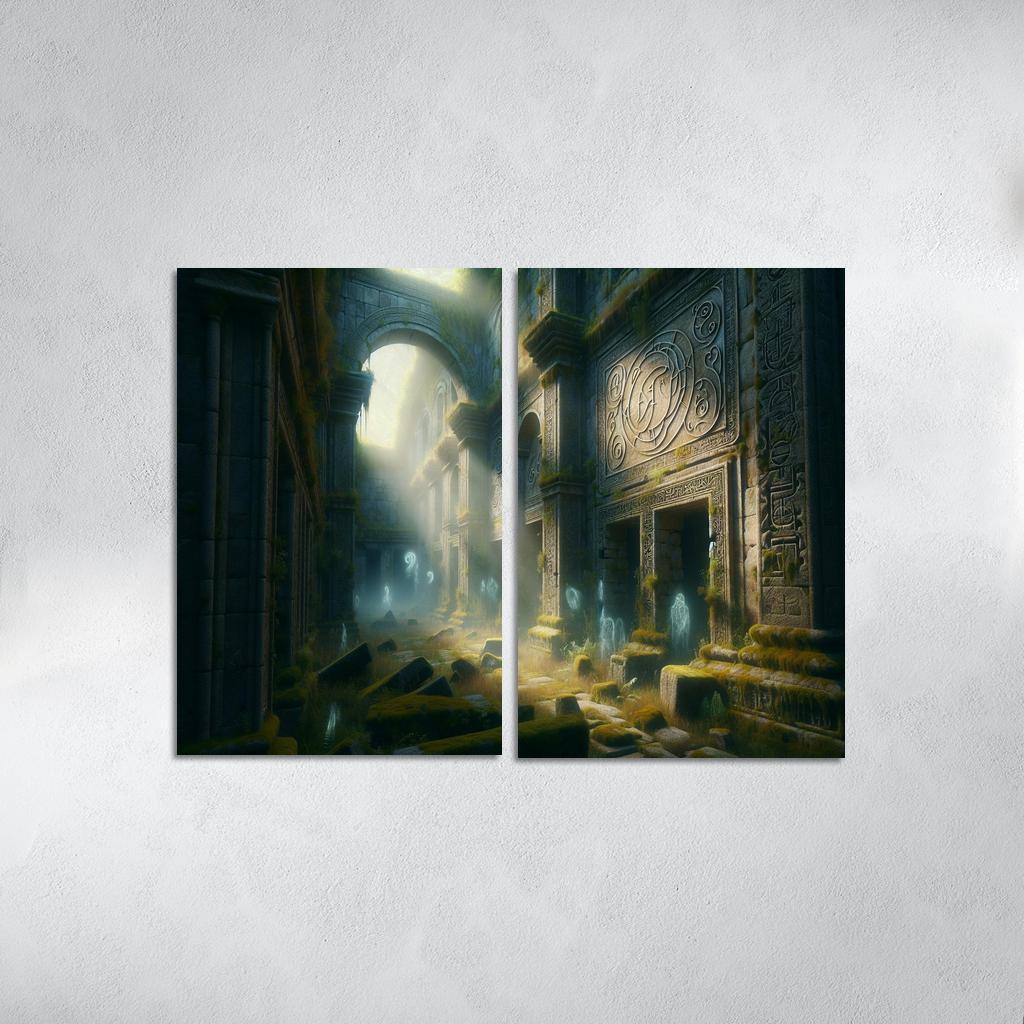 The Forgotten Realm 2 Piece HD Canvas Wall Art-Original Frame