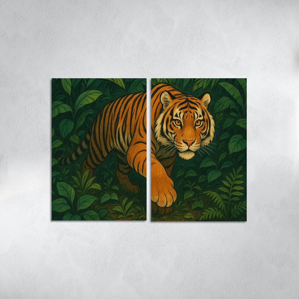 Brave Tiger Tracker Premium Artwork Frames