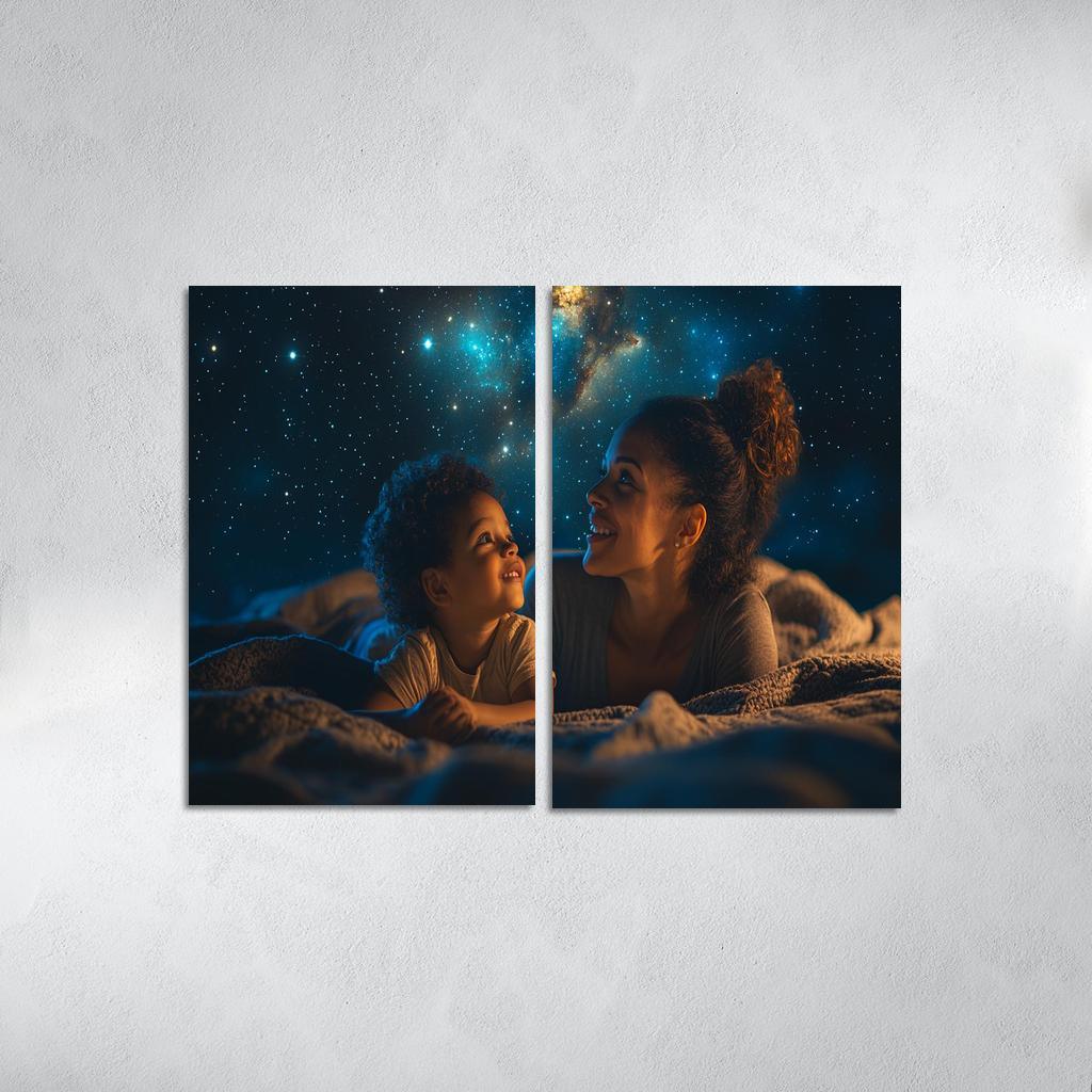 Stars In Her Eyes A Mothers Dreams For Her Children Canvas Paintings Frame