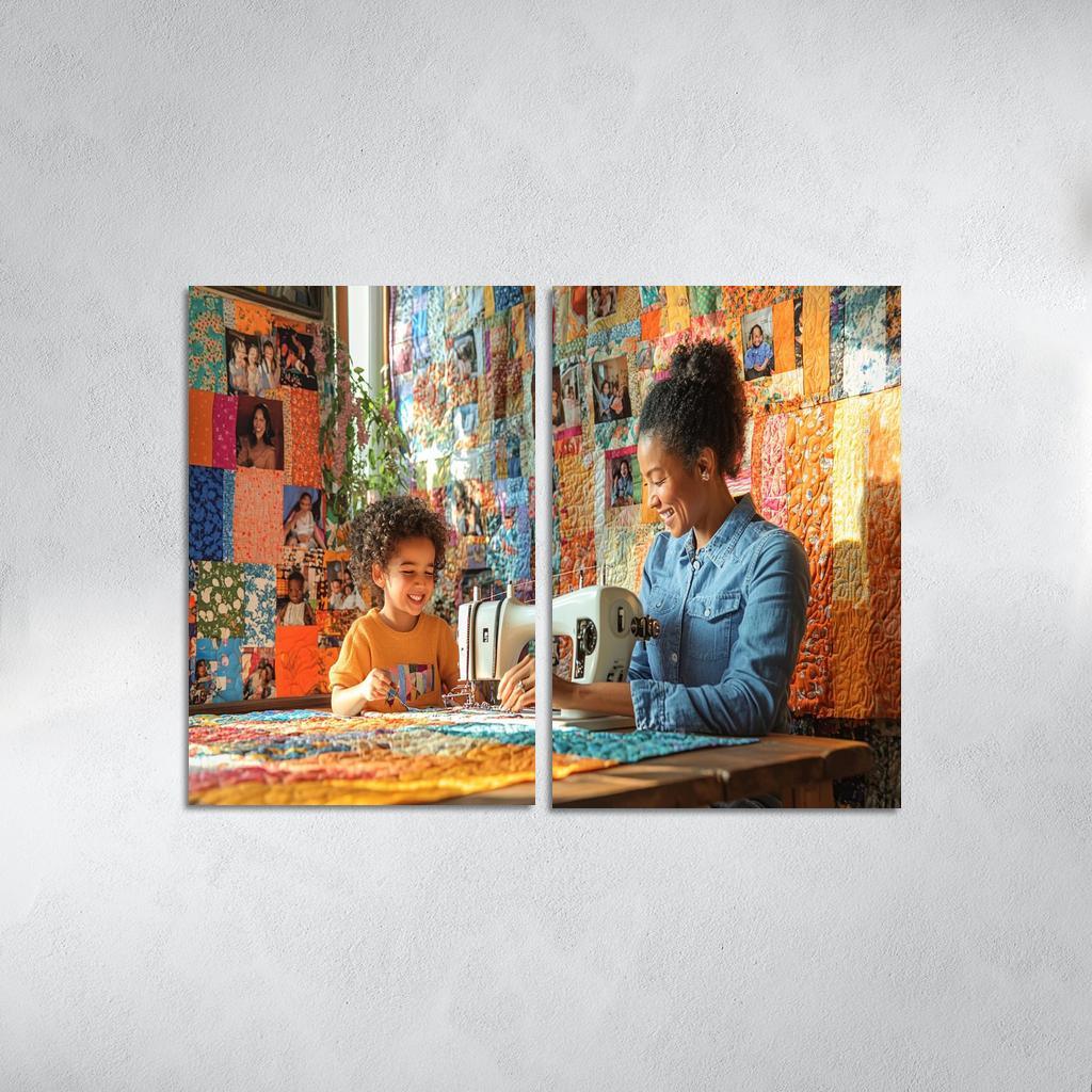 The Quilt Of Memories Stitching Love Through Time One-piece Frames