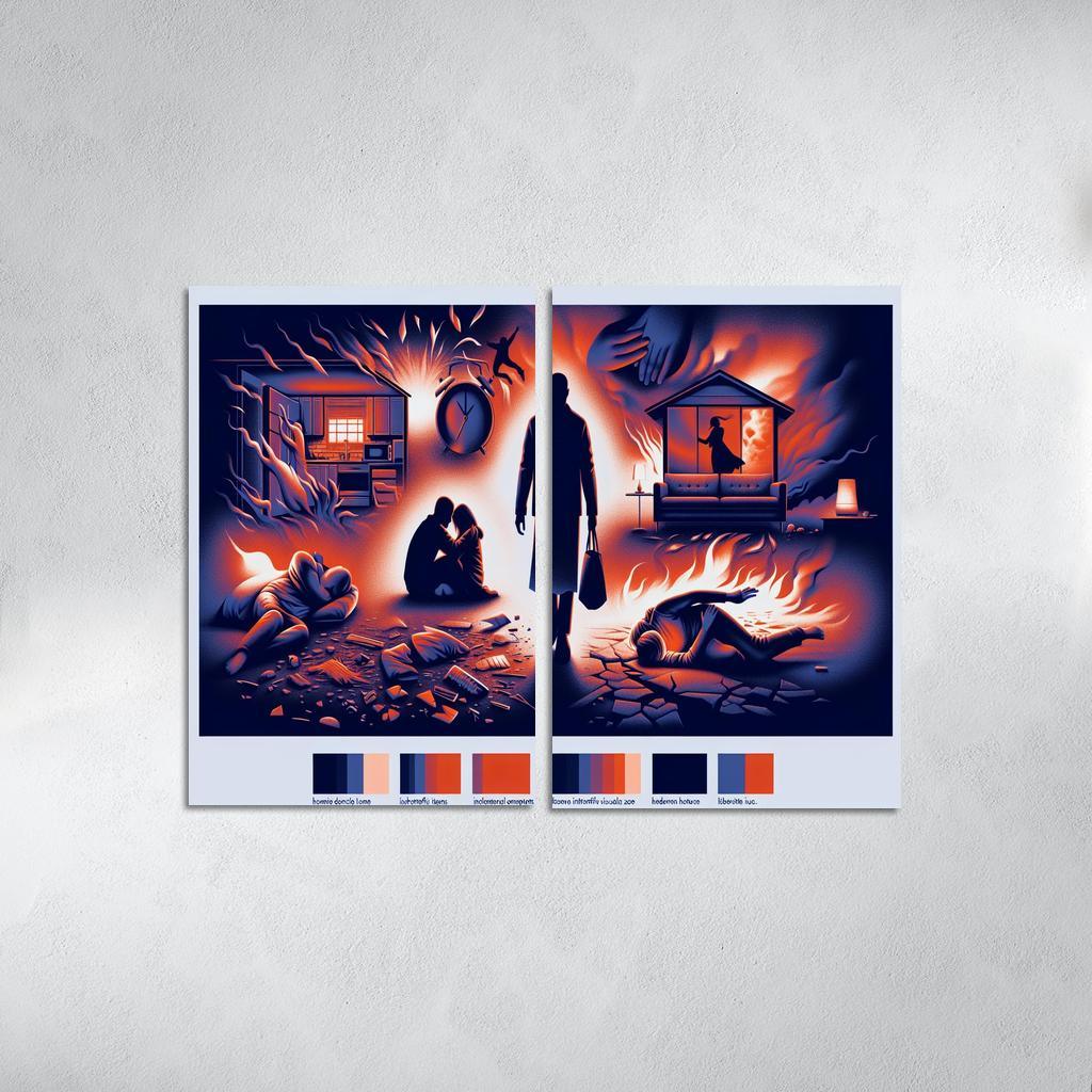 The Sound Of Silence Domestic Abuse Awareness Multi-panel Paintings