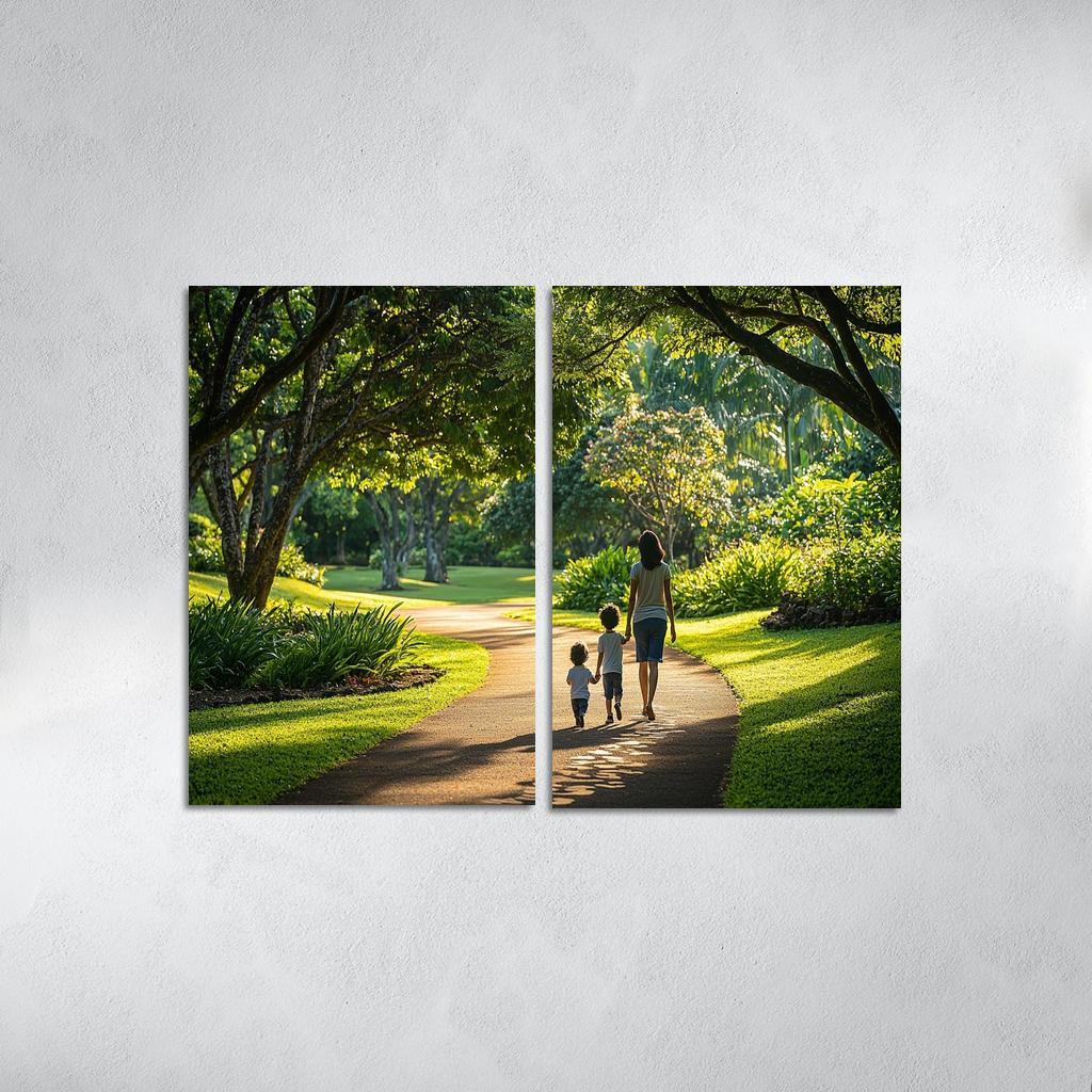 In Her Footsteps A Journey Of Growth Custom Paintings Frame