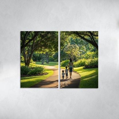 In Her Footsteps A Journey Of Growth Custom Paintings Frame