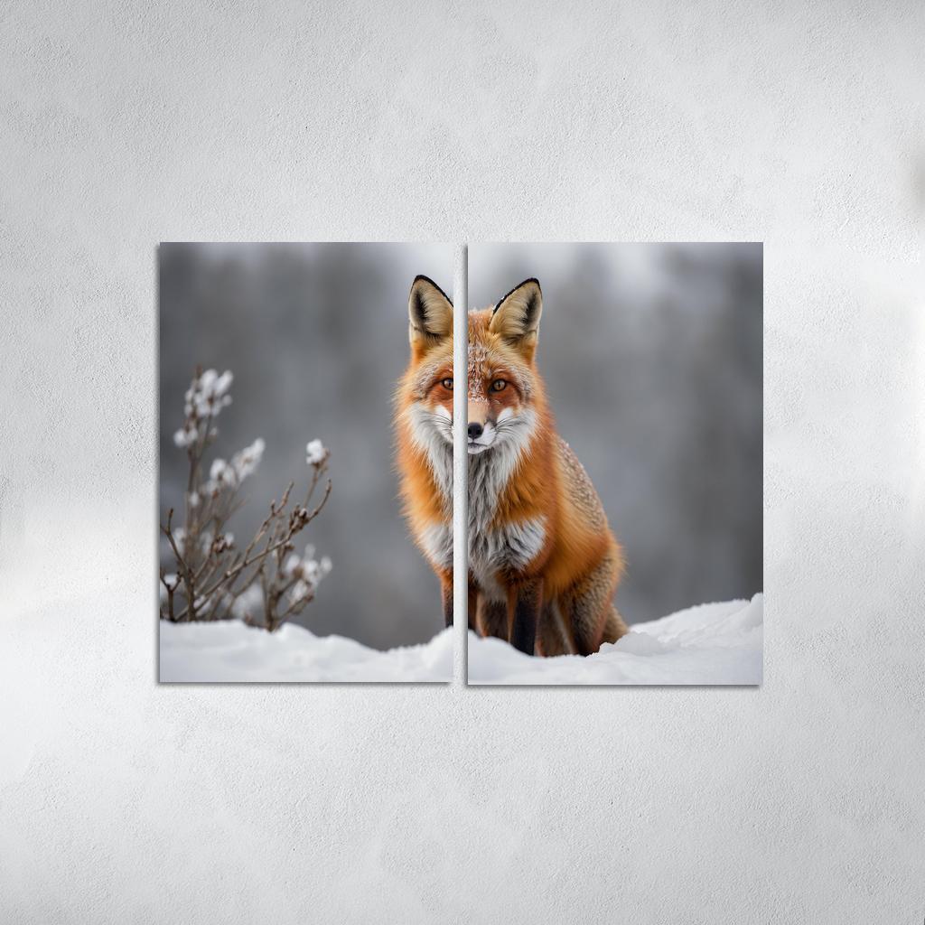 The Majestic Red Fox Master Of Adaptation Canvas Paintings Frame