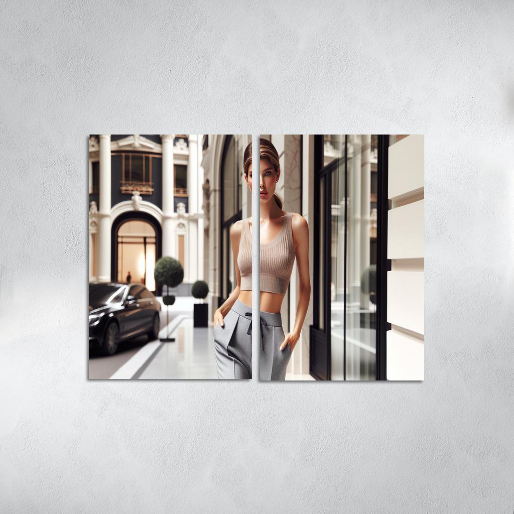 Luxe Athleisure Elevated Comfort 2 Piece HD Canvas Wall Art-Original Frame