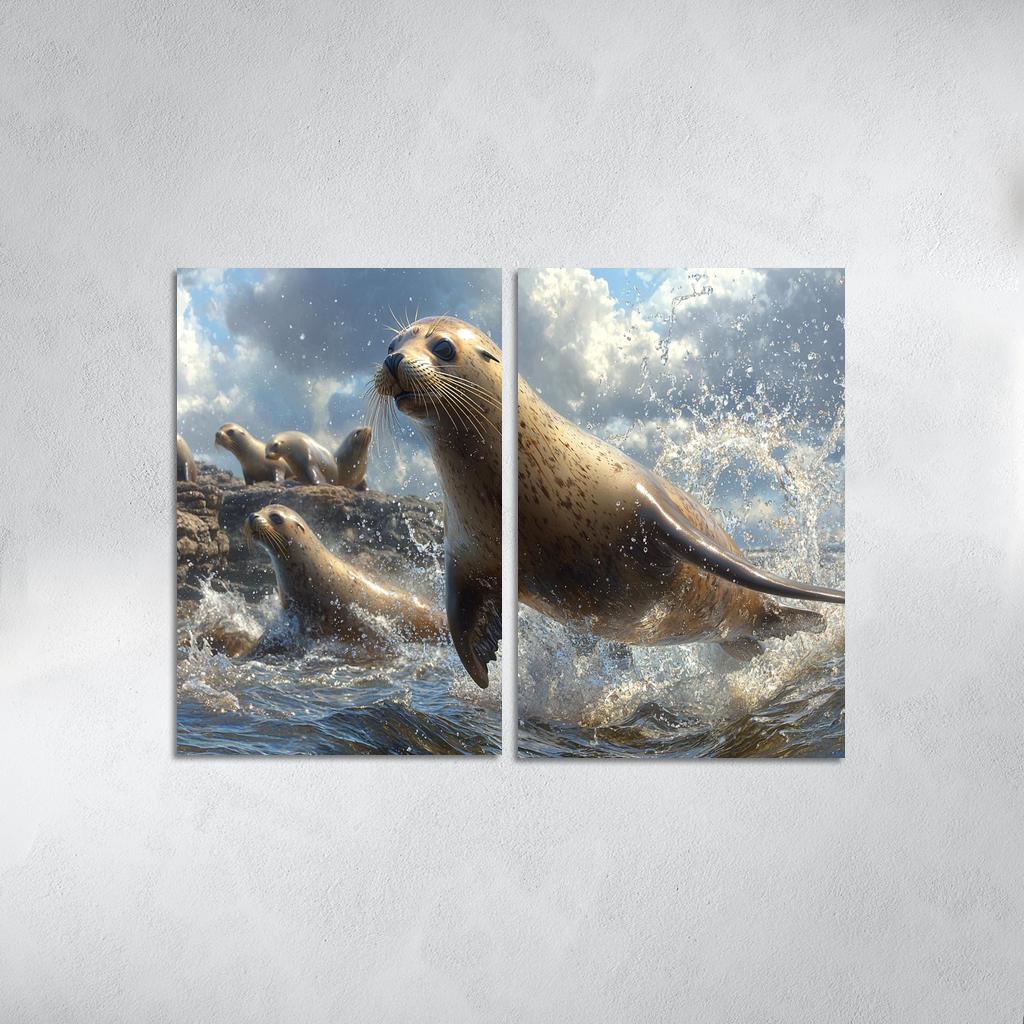 The Playful Sea Lion Acrobat Of The Sea Art Trends