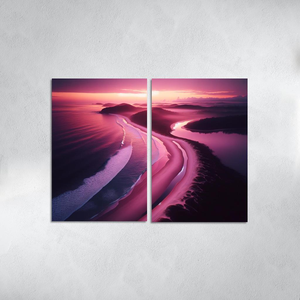 Violet Cove Enchanted Sunrise Spot Custom Paintings Frame