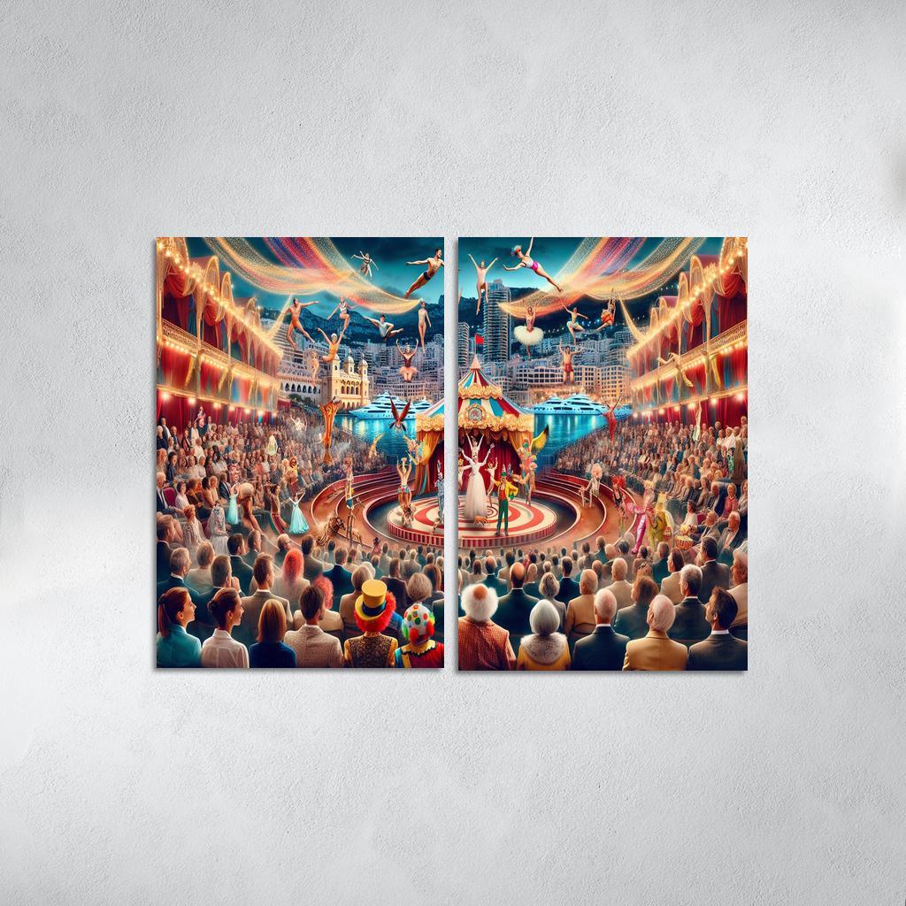 International Circus Festival - Monaco Framed Paintings