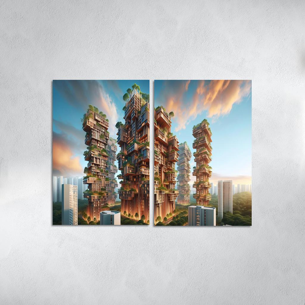 Timber Towers Custom Paintings Frame