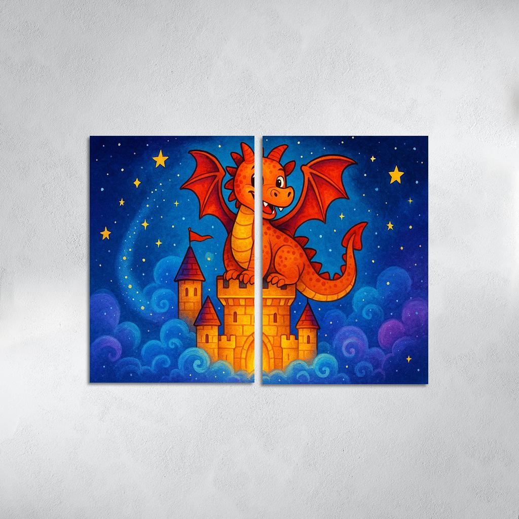 Magical Dragon Realm Premium Artwork Frames