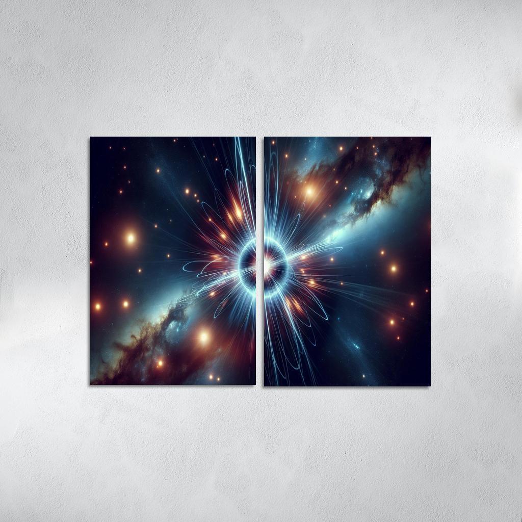 The Secret Lives Of Pulsars Abstract Paintings Frame