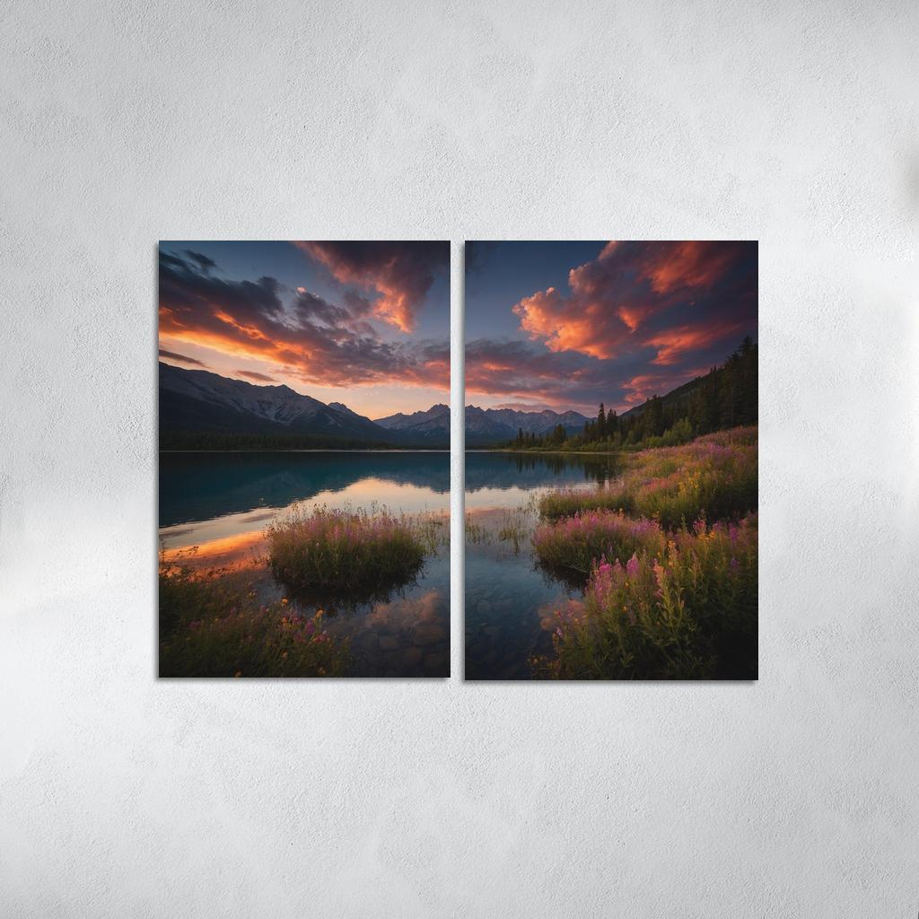 The Ethereal Glow Of Celestial Waters Oil Paintings Frame