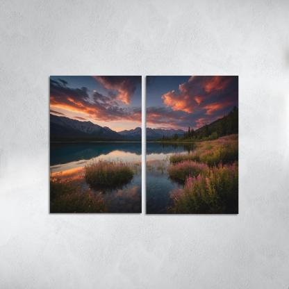 The Ethereal Glow Of Celestial Waters Oil Paintings Frame