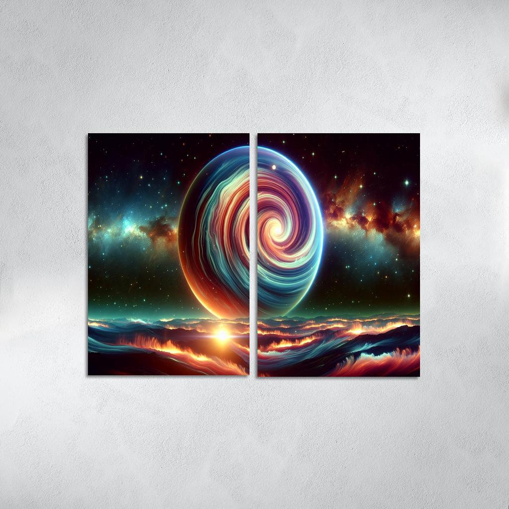 The Hidden World Of Gas Giants Abstract Paintings Frame