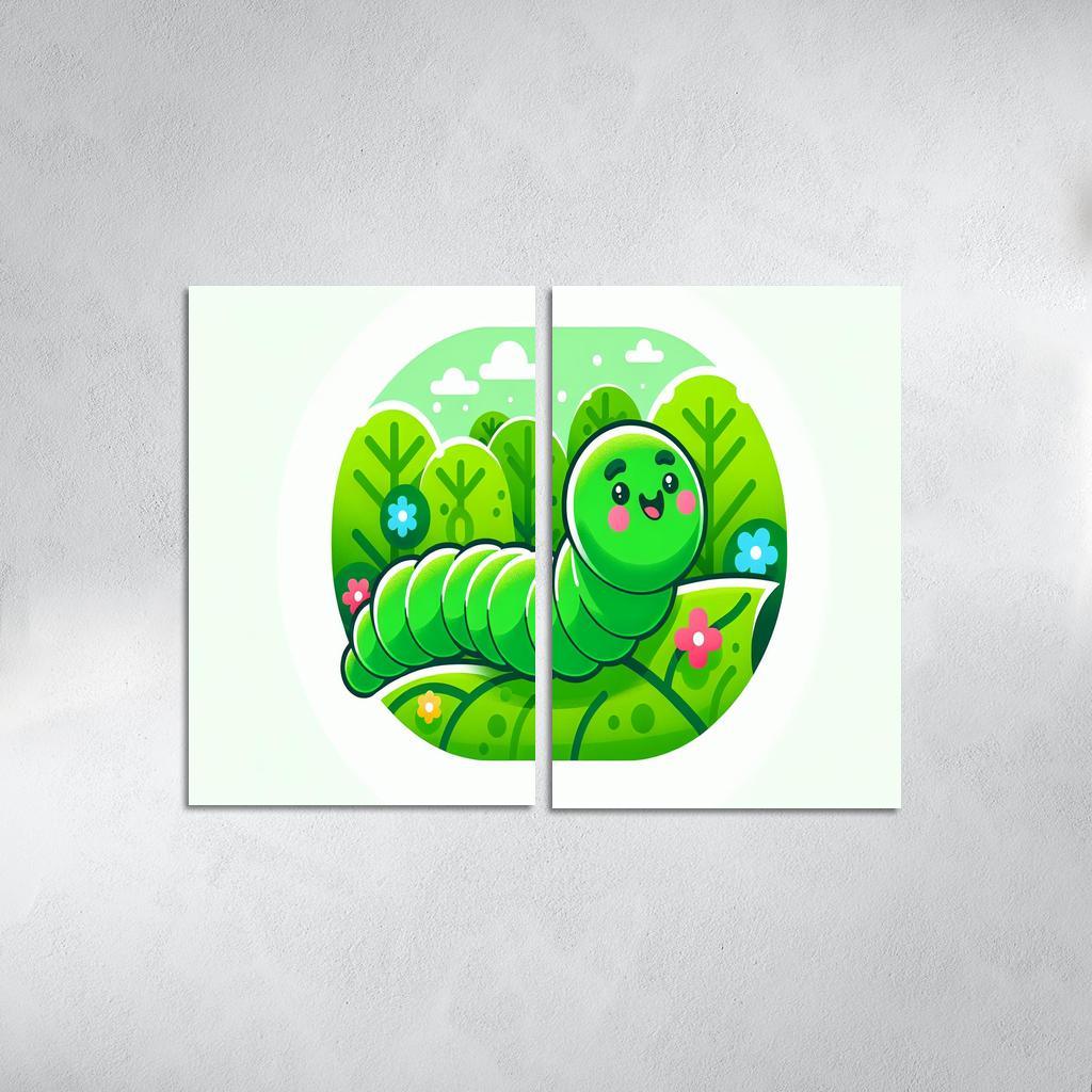 Cute Caterpillar - Nature Explorer Framed Paintings