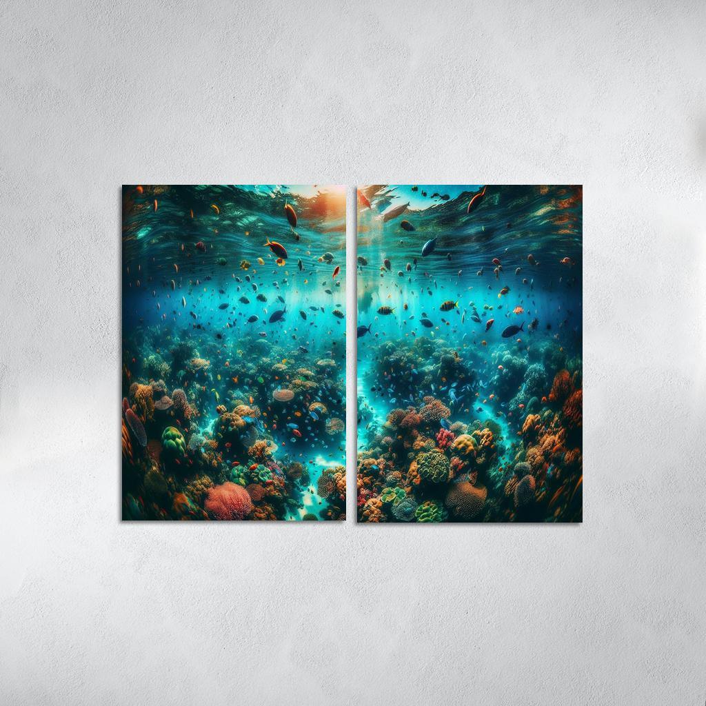 Coral Sanctuary Underwater Wonderland Custom Paintings Frame