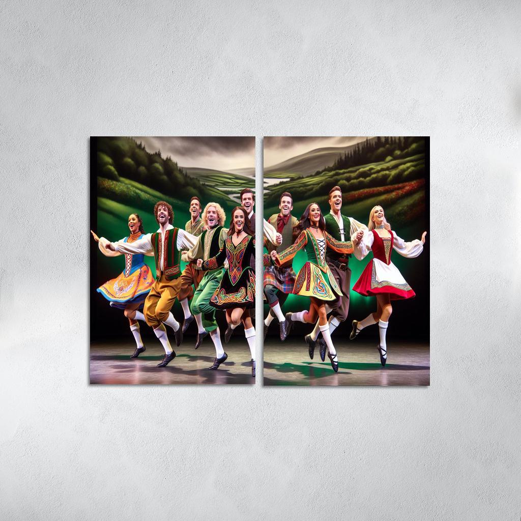 Celtic Dance The Rhythm Of The Emerald Isle Modern Paintings Frame