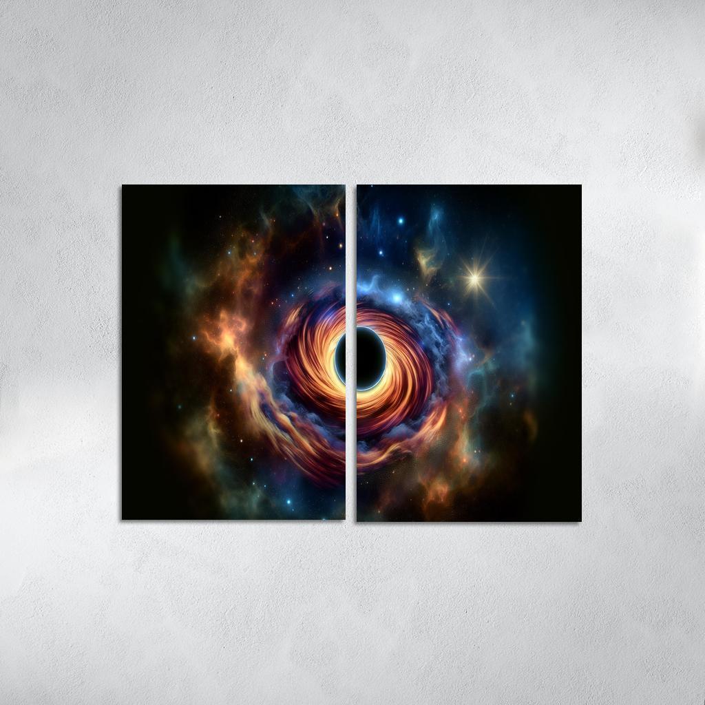 Exploring The Abyss Of Black Holes Abstract Paintings Frame