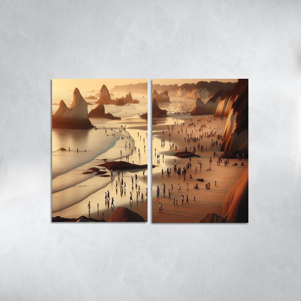 Wanderlust Beach Path Of Discovery Multi-panel Paintings