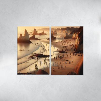 Wanderlust Beach Path Of Discovery Multi-panel Paintings