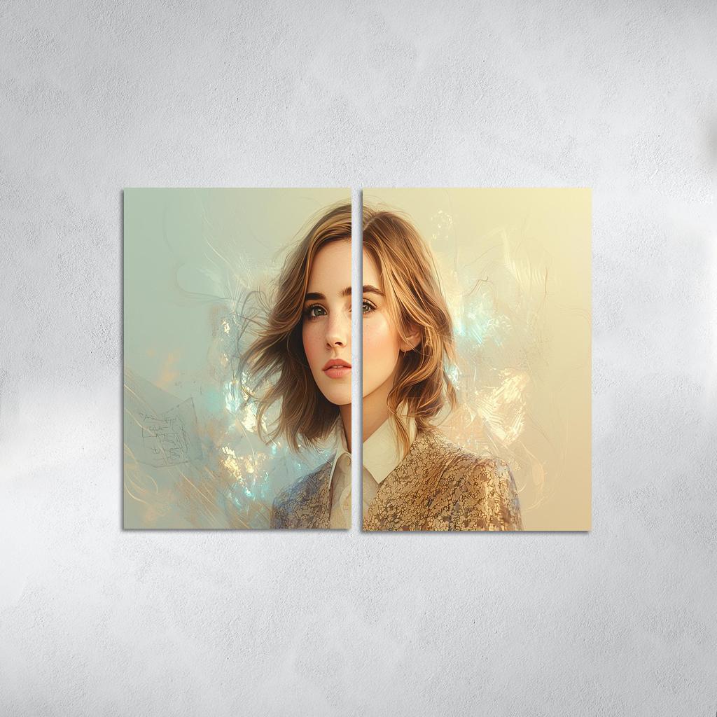 Emma Watson Leading With Grace In A Wizarding World Framed Paintings