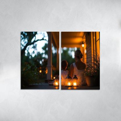 The Light Of Guidance A Mothers Wisdom Canvas Paintings Frame